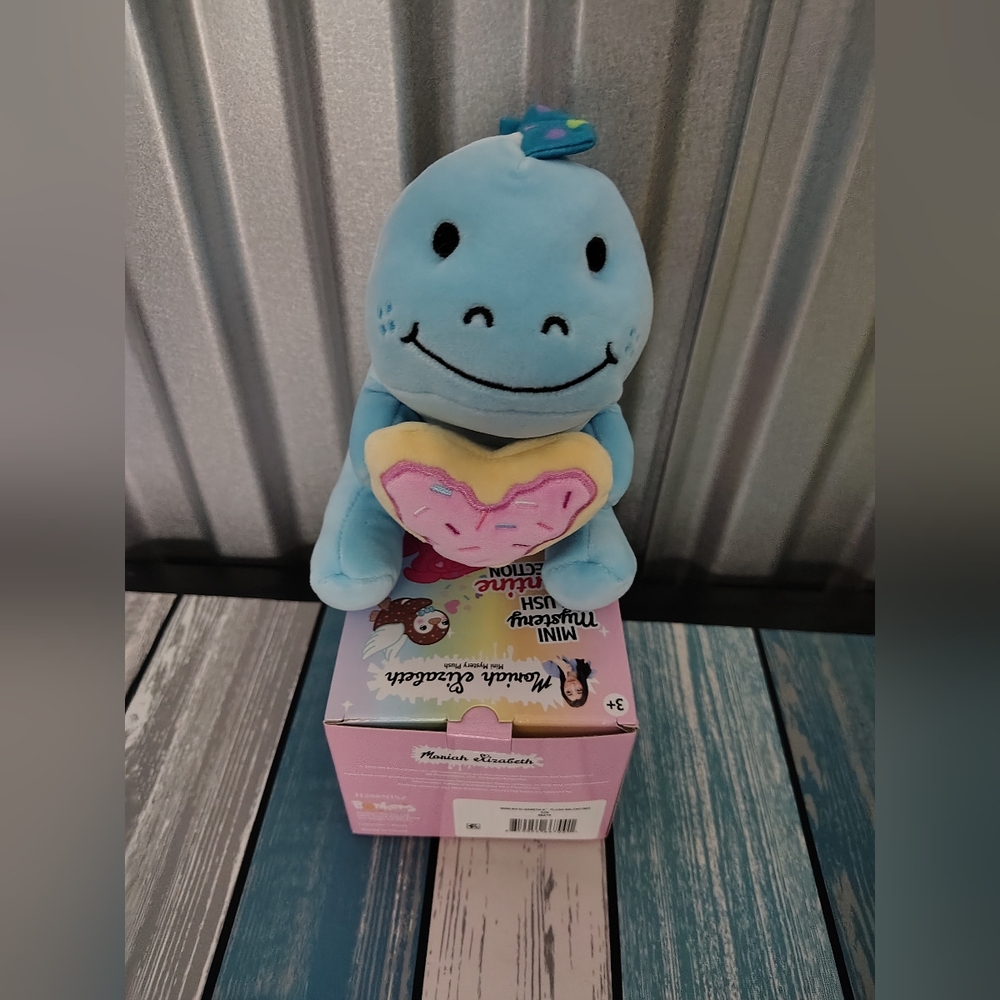 MORIAH ELIZABETH 2025 Valentine DERP Blue Dinosaur 6” Mystery Mini Plush NEW
